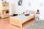 Lit enfant ou adolescent en pin massif naturel 66 | 90 x 200 cm | Sommier à lattes inclus
