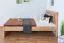 Lit simple / Lit d'appoint "Easy Premium Line" K8 avec 1 cache, 120 x 200 cm hêtre massif naturel