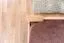 Lit double "Easy Premium Line" K4, 200 x 200 cm hêtre naturel massif, sommier à lattes inclus
