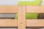 Lits superposés pour adultes "Easy Premium Line" K20/n, tête et pied de lit droits, hêtre massif naturel - 90 x 200 cm (l x L), séparables