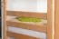 Lits superposés pour adultes "Easy Premium Line" K20/n, tête et pied de lit droits, hêtre massif naturel - 90 x 200 cm (l x L), séparables