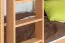 Lits superposés pour adultes "Easy Premium Line" K20/h avec couchage supplémentaire et 2 caches, tête et pied de lit droits, en hêtre massif naturel - couchage : 90 x 200 cm (l x L), séparables