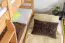 Lits superposés pour adultes "Easy Premium Line" K20/h avec couchage supplémentaire et 2 caches, tête et pied de lit droits, en hêtre massif naturel - couchage : 90 x 200 cm (l x L), séparables