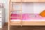 Lit superposé divisible avec matelas Bonell | 90 x 200 cm | Hêtre massif naturel | Tête et pied droits | SET K20/n