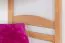 Lits superposés séparables 90x200 cm | hêtre massif naturel | 2 tiroirs & caches | Easy Premium Line K21/n | Design arrondi