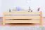 Lit simple / lit d'appoint en pin massif naturel 83, sommier à lattes inclus - 140 x 200 cm