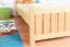Lit enfant ou adolescent en pin massif naturel 66 | 90 x 200 cm | Sommier à lattes inclus
