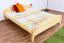 Bois massif Lit Pin 160 x 200 cm Naturel