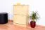 Bois massif-Armoire à chaussures, Couleur: Naturel 80x58x30 cm