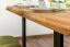 Table à manger en chêne massif huilé | Plateau rustique | 140 x 90 cm | Wooden Nature 411