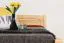 Lit simple / lit d'appoint en bois de pin massif, naturel 86, avec sommier à lattes - 100 x 200 cm (l x L)