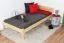 Lit enfant ou adolescent en pin massif naturel 86 | Sommier inclus | 100 x 200 cm | Design moderne | Grande stabilité