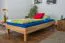Lit junior en bois de hêtre massif huilé Wooden Nature 04 - couchette 100 x 200 cm (l x L) 