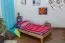 Lit junior en bois de hêtre massif huilé Wooden Nature 04 - couchette 100 x 200 cm (l x L) 