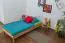 Lit junior en bois de hêtre massif huilé Wooden Nature 04 - couchette 100 x 200 cm (l x L) 