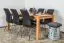 Table à manger Wooden Nature 417 | Hêtre cœur massif huilé | 180 x 90 cm | Design moderne et robuste
