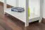 Étagère en pin massif blanc Junco 56B | 125 x 70 x 30 cm | Design moderne et robuste