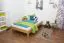 Lit de jeune en bois de hêtre massif huilé Wooden Nature 04 - couchette 120 x 200 cm (l x L)