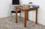 Table carrée en pin massif | Finition chêne rustique | Junco 233B | 75 x 75 cm | Design moderne