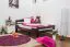 Lit enfant ou adolescent Easy Premium Line K1/2n | Hêtre massif laqué chocolat | 90 x 190 cm | Montage rapide
