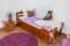 Lit enfant ou adolescent Easy Premium Line K1/2h | 2e couchage et panneaux inclus | 90 x 200 cm hêtre massif laqué rouge cerise