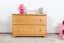Commode de nuit en pin massif Junco 152 | Finition couleur érable | 55 x 80 x 42 cm | 2 grands tiroirs