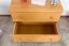 Commode de nuit en pin massif Junco 152 | Finition couleur érable | 55 x 80 x 42 cm | 2 grands tiroirs