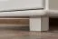 Armoire en bois de pin massif, laqué blanc 004 - Dimensions 190 x 47 x 60 cm (H x L x P)