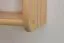 Étagère à suspendre / étagère murale en bois de pin massif, naturel 012 - Dimensions 70 x 90 x 20 cm (H x L x P)