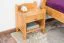 Table de chevet en pin massif finition aulne Junco 132 | 45 x 34 x 29 cm | Design moderne et robuste
