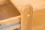 Table de chevet en pin massif finition aulne Junco 132 | 45 x 34 x 29 cm | Design moderne et robuste