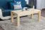 Table basse pin massif naturel Junco 483 | 120 x 60 x 50 cm | Design moderne | Grande stabilité