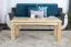 Table basse pin massif naturel Junco 483 | 120 x 60 x 50 cm | Design moderne | Grande stabilité