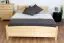Lit simple / lit d'appoint en bois de pin massif, naturel 79, avec sommier à lattes - 140 x 200 cm (l x L)