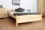 Lit simple / lit d'appoint en bois de pin massif, naturel 79, avec sommier à lattes - 140 x 200 cm (l x L)