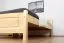 Lit simple / lit d'appoint en bois de pin massif, naturel 79, avec sommier à lattes - 140 x 200 cm (l x L)