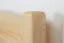 Lit enfant ou adolescent en pin massif naturel 79 | 140 x 200 cm | Inclus sommier