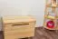 Coffre de rangement en pin massif naturel | Design moderne | 47 x 43 x 67 cm | Grande capacité
