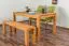 Table repas en hêtre massif huilé | Style naturel moderne | 140 x 90 cm | Wooden Nature 114