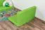Set de 2 coussins de siège pour lit d'enfant / lit superposé / lit fonctionnel Tim - couleur : vert
