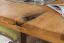 Table à manger en chêne massif huilé | Plateau rustique | 140 x 90 cm | Wooden Nature 412 | Pieds chromés | Coloris naturel