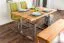 Table de salle à manger Wooden Nature 412 | Hêtre cœur massif huilé | Plateau rustique 140 x 90 cm