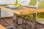 Table de salle à manger Wooden Nature 412 coeur de hêtre massif huilé, plateau rustique - 140 x 90 cm (L x P)