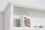 Étagère à suspendre / étagère murale en bois de pin massif, laqué blanc Junco 338 - Dimensions 48 x 100 x 24 cm