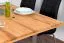 Table à manger Wooden Nature 414 | Bois de hêtre massif huilé | Plateau rustique | 160 x 90 cm | Style moderne