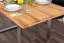 Table à manger Wooden Nature 414 | Bois de hêtre massif huilé | Plateau rustique | 160 x 90 cm | Style moderne