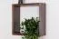 Étagère murale en pin massif finition noyer | 30 x 30 x 12 cm | Junco 283A | Rangement mural compact