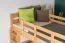 Lits superposés 90 x 200 cm pour adultes "Easy Premium Line" K17/n, Hauteur 174 cm, hêtre massif laqué naturel, séparable, grand espace entre les lits