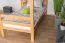 Lits superposés 90 x 200 cm pour adultes "Easy Premium Line" K17/n, Hauteur 174 cm, hêtre massif laqué naturel, séparable, grand espace entre les lits