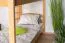 Lits superposés 90 x 200 cm pour adultes "Easy Premium Line" K17/n, Hauteur 174 cm, hêtre massif laqué naturel, séparable, grand espace entre les lits